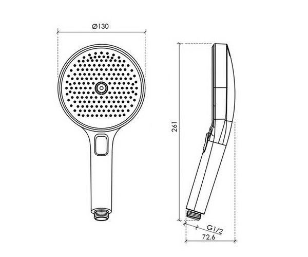 душевая лейка SANCOS NOK ROUND